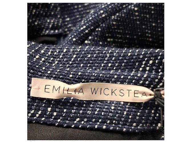 Autre Marque Vestido midi de camisa de denim con cinturón Jody de Emilia Wickstead en algodón azul - vista 3