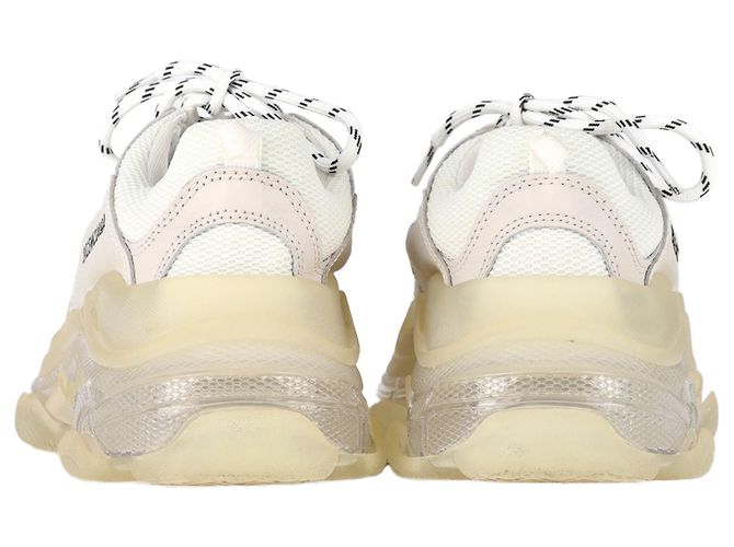 Everyday Baskets Balenciaga Triple S à semelle transparente en polyester blanc - vue 6