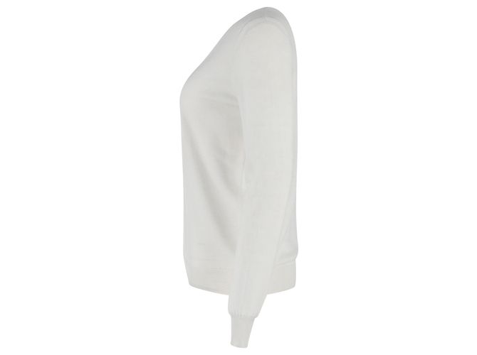 Joseph Strickpullover aus weißer Wolle Roh - Ansicht 2