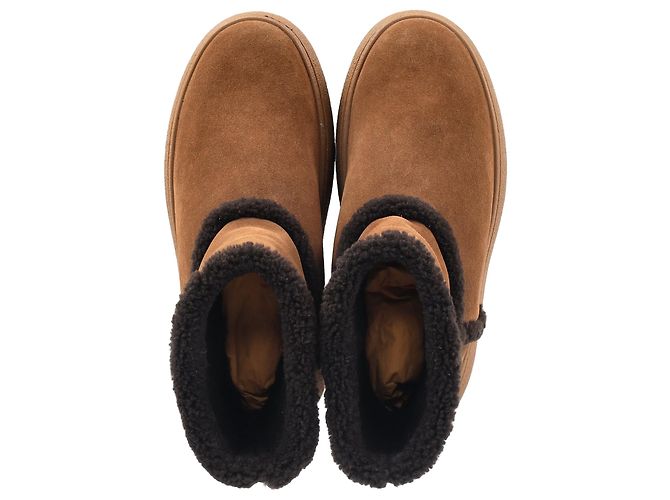 Tod's Kate Shearling Stiefel aus braunem Wildleder - Ansicht 4