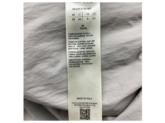 Rick Owens Hollywood Cropped Flugjacke aus grauem Polyamid - Ansicht 6