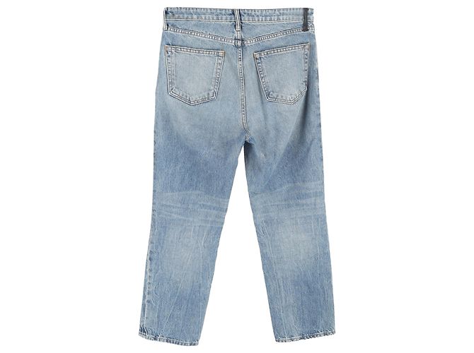Jeans de tiro medio en algodón azul Alexander Wang Azul claro - vista 2