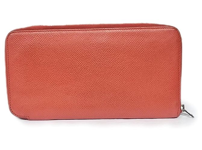 Hermès Azap Ledergeldbörse rosa orange Pink - Ansicht 2
