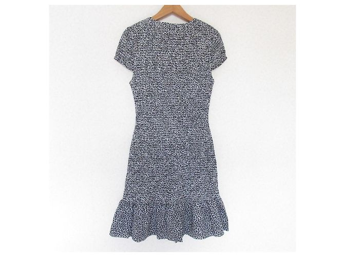 Vestido Mini Leopardo Michael Michael Kors Negro Blanco - vista 2
