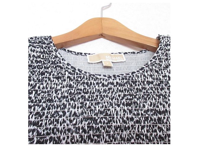 Vestido Mini Leopardo Michael Michael Kors Negro Blanco - vista 3