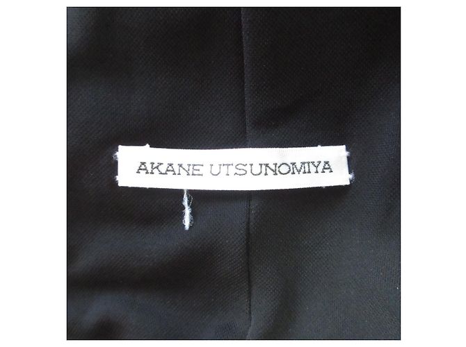 Autre Marque Jersey-Kleid Akane Utsunomiya Schwarz - Ansicht 7