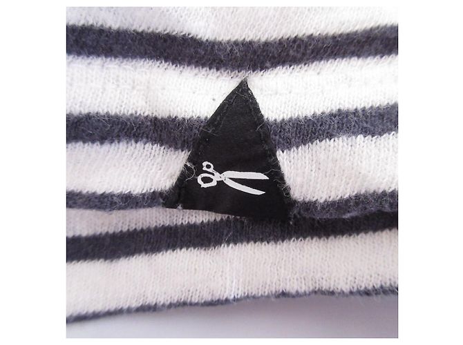 Autre Marque Camiseta ancha de algodón y lino Denham Negro - vista 7