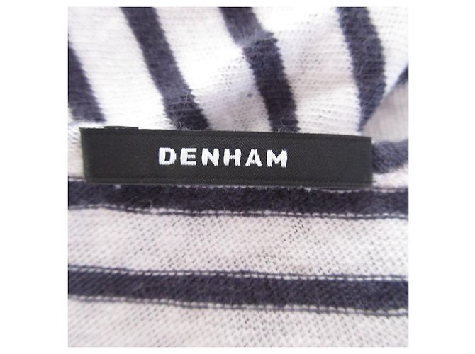 Autre Marque Camiseta ancha de algodón y lino Denham Negro - vista 8