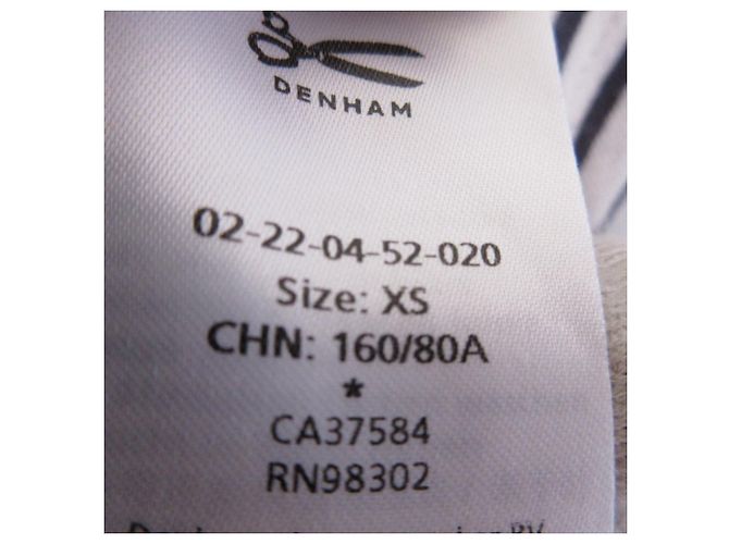 Autre Marque Camiseta ancha de algodón y lino Denham Negro - vista 9