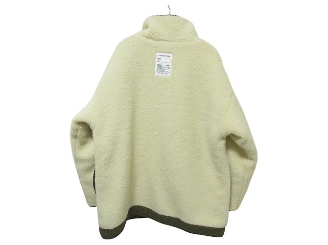 Autre Marque Abrigo acolchado reversible de cuello alto FREAK'S STORE Verde Crudo Caqui - vista 2