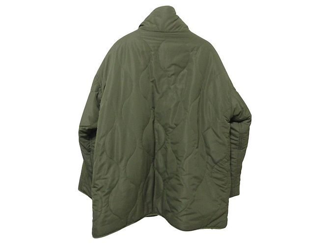 Autre Marque Abrigo acolchado reversible de cuello alto FREAK'S STORE Verde Crudo Caqui - vista 5