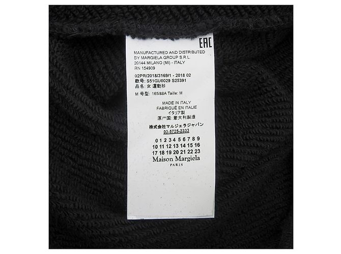 Maison Martin Margiela Sudadera de algodón Maison Margiela 1 Negro - vista 12