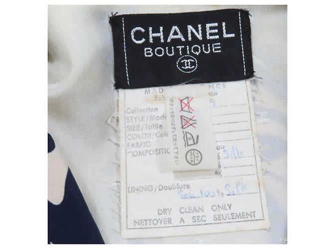 Timeless Vestido de seda Chanel Beige - vista 7