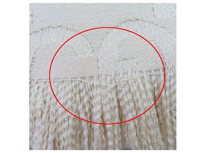 Sciarpa in lana GG Jacquard Gucci Beige - vista 11