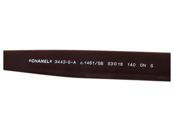 Timeless Chanel Matelassé COCO Mark Brille Braun Dunkelbraun - Ansicht 12