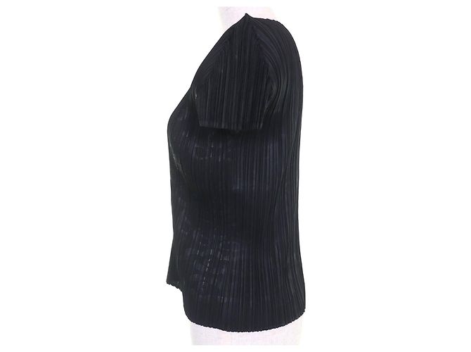Issey Miyake T-shirt PLEATS PLEASE PP41-JK793 Negro - vista 2