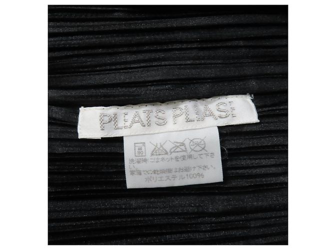 Issey Miyake T-shirt PLEATS PLEASE PP41-JK793 Negro - vista 5