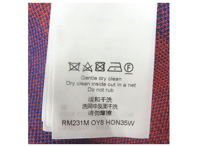 Camiseta de algodón de manga corta Louis Vuitton Jazz Flyer Azul Naranja - vista 6