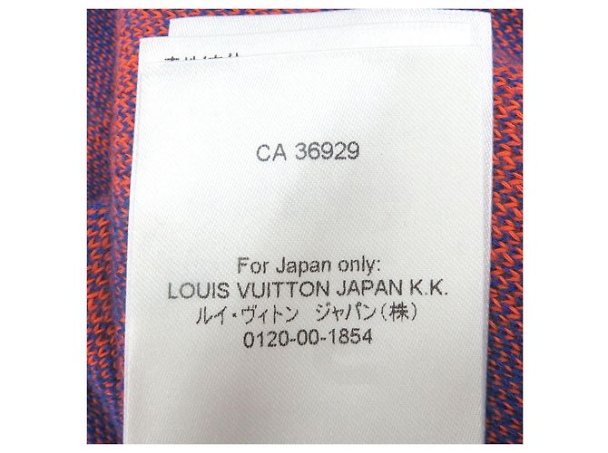Camiseta de algodón de manga corta Louis Vuitton Jazz Flyer Azul Naranja - vista 8