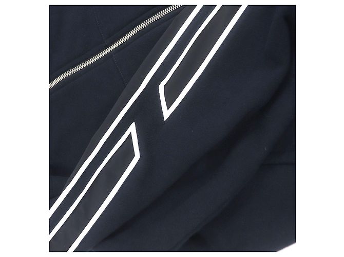 Hermès Hoodie aus Baumwolle Hermes Run H Side line Blau Marineblau - Ansicht 5