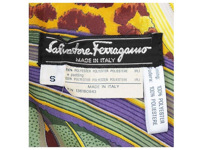 Polyesterjacke von Salvatore Ferragamo Grün Olivgrün - Ansicht 10