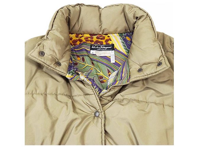 Polyesterjacke von Salvatore Ferragamo Grün Olivgrün - Ansicht 7