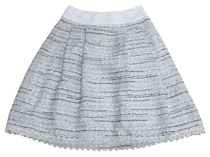Autre Marque Conjunto de tweed Franco Ferraro Blanco - vista 4