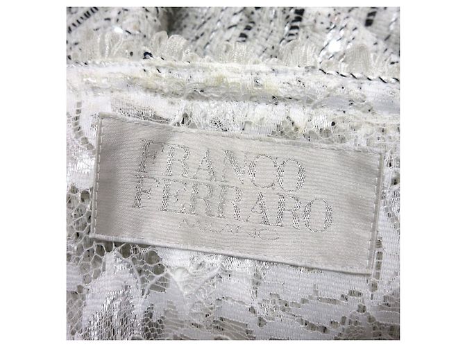 Autre Marque Conjunto de tweed Franco Ferraro Blanco - vista 5