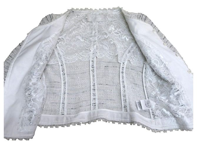 Autre Marque Conjunto de tweed Franco Ferraro Blanco - vista 7