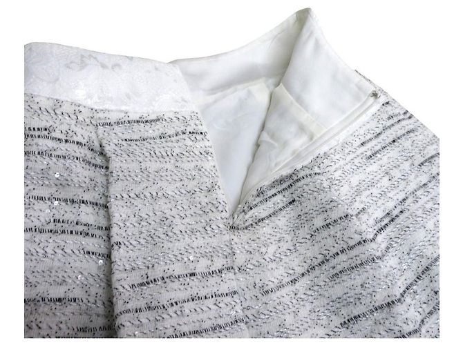 Autre Marque Conjunto de tweed Franco Ferraro Blanco - vista 8