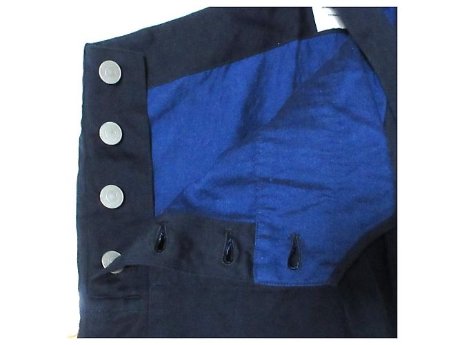 Autre Marque R&D.M.Co- TUTA IN COTONE E LINO DEL VECCHIO SARTO Blu Blu navy - vista 5