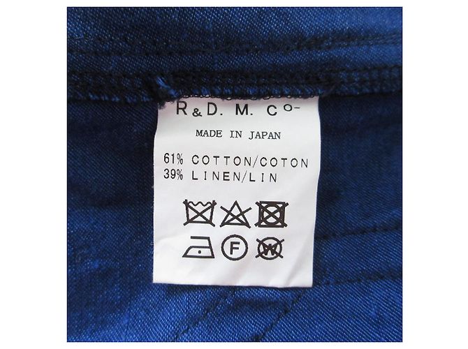 Autre Marque R&D.M.Co- TUTA IN COTONE E LINO DEL VECCHIO SARTO Blu Blu navy - vista 9