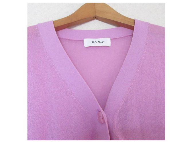 Autre Marque Strickjacke mit V-Ausschnitt Mila Owen Lila - Ansicht 3