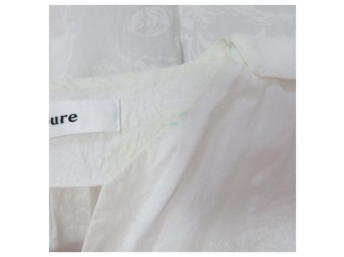 Autre Marque Vestido Largo Botánico de Algodón Ebure Blanco - vista 19