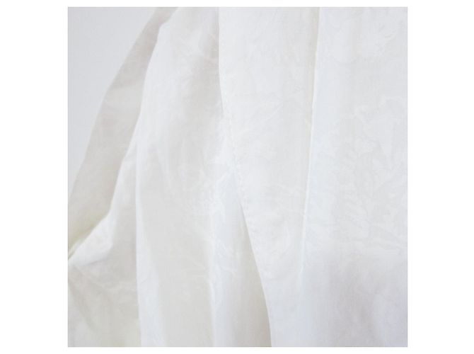 Autre Marque Vestido Largo Botánico de Algodón Ebure Blanco - vista 3