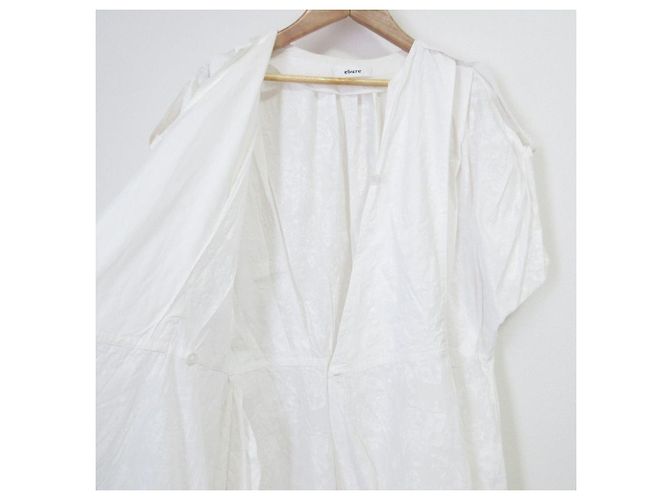 Autre Marque Vestido Largo Botánico de Algodón Ebure Blanco - vista 5