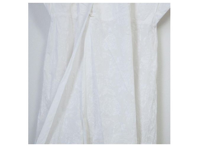 Autre Marque Vestido Largo Botánico de Algodón Ebure Blanco - vista 6
