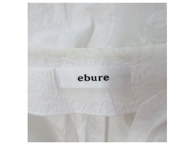 Autre Marque Vestido Largo Botánico de Algodón Ebure Blanco - vista 8