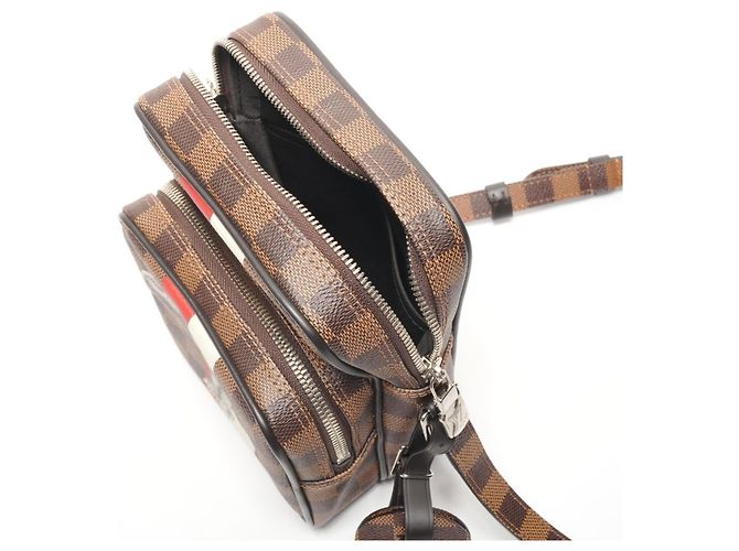 Borsa a Spalla Chapman Damier Amazon Louis Vuitton Marrone Damier ebene - vista 12