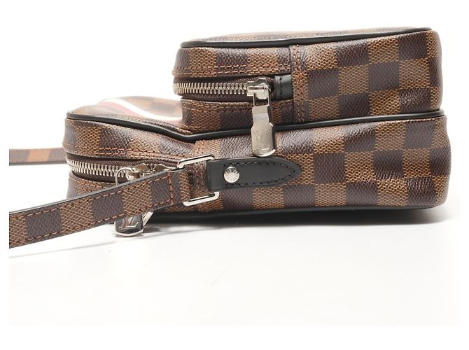 Borsa a Spalla Chapman Damier Amazon Louis Vuitton Marrone Damier ebene - vista 3