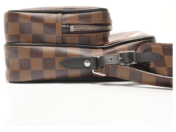 Borsa a Spalla Chapman Damier Amazon Louis Vuitton Marrone Damier ebene - vista 4
