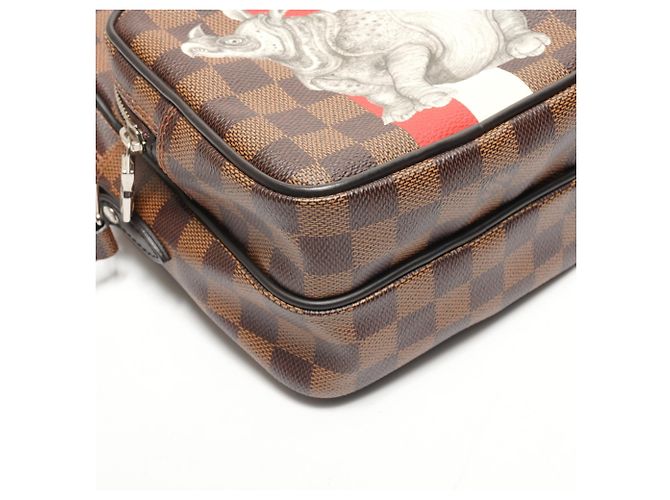 Borsa a Spalla Chapman Damier Amazon Louis Vuitton Marrone Damier ebene - vista 5