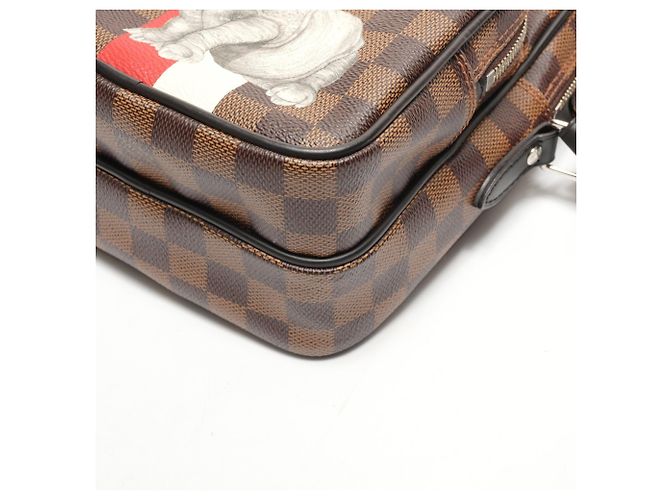 Borsa a Spalla Chapman Damier Amazon Louis Vuitton Marrone Damier ebene - vista 6