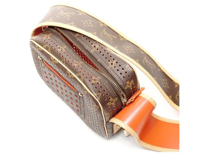 Borsa a Spalla Mini Trocadero Perforata Monogramma Louis Vuitton 2006 Marrone - vista 11