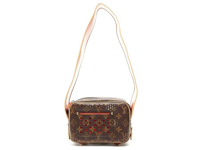 Borsa a Spalla Mini Trocadero Perforata Monogramma Louis Vuitton 2006 Marrone - vista 2