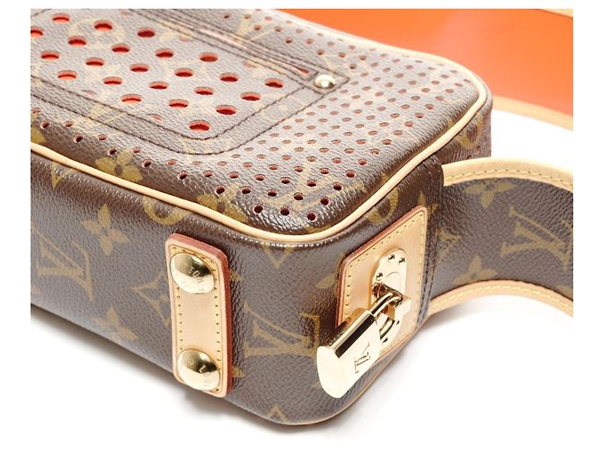 Borsa a Spalla Mini Trocadero Perforata Monogramma Louis Vuitton 2006 Marrone - vista 7
