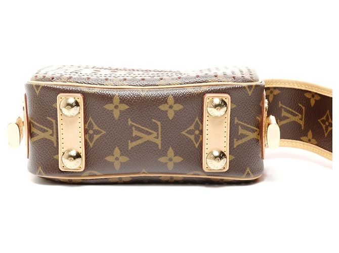 Borsa a Spalla Mini Trocadero Perforata Monogramma Louis Vuitton 2006 Marrone - vista 8
