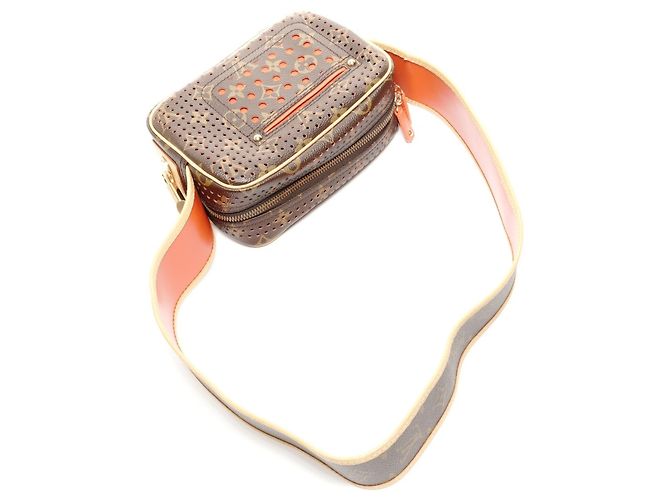 Borsa a Spalla Mini Trocadero Perforata Monogramma Louis Vuitton 2006 Marrone - vista 9