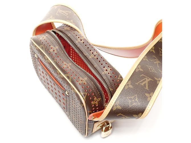 Borsa a Spalla Mini Trocadero Perforata Monogramma Louis Vuitton Marrone - vista 11
