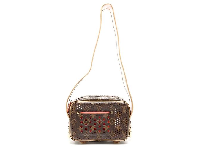 Borsa a Spalla Mini Trocadero Perforata Monogramma Louis Vuitton Marrone - vista 2